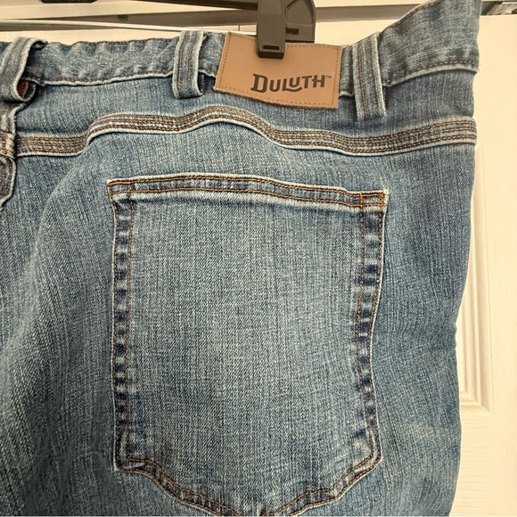 Duluth Trading Co Blue Relaxed Jeans for Everyday Comfort Flex Ballroom Jeans - Picture 4 of 7